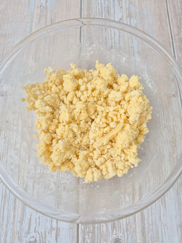 Step 3 – Mixing low-carb gluten-free flatbread dough until crumbly using ReWild CoreBake