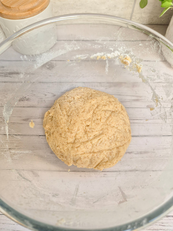 Step 5 – Freshly mixed gluten-free babka dough ready for kneading made with ReWild CoreBake