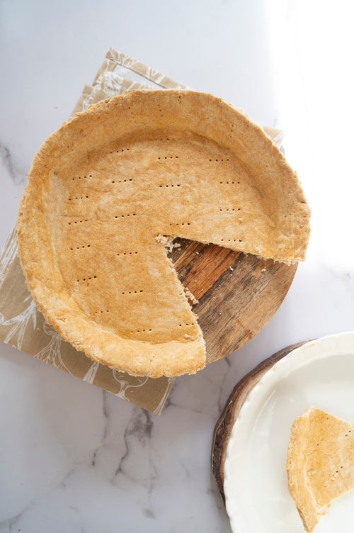 Gluten-free low-carb pie crust baked with ReWild CoreBake flour blend