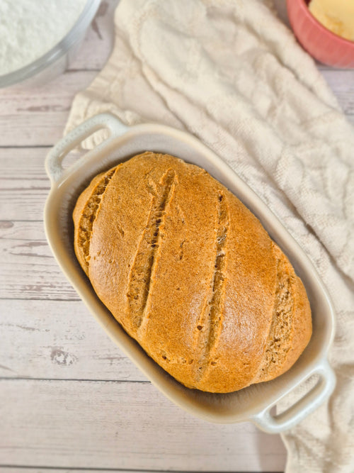 Homemade gluten-free mini loaf bread made with ReWild CoreBake