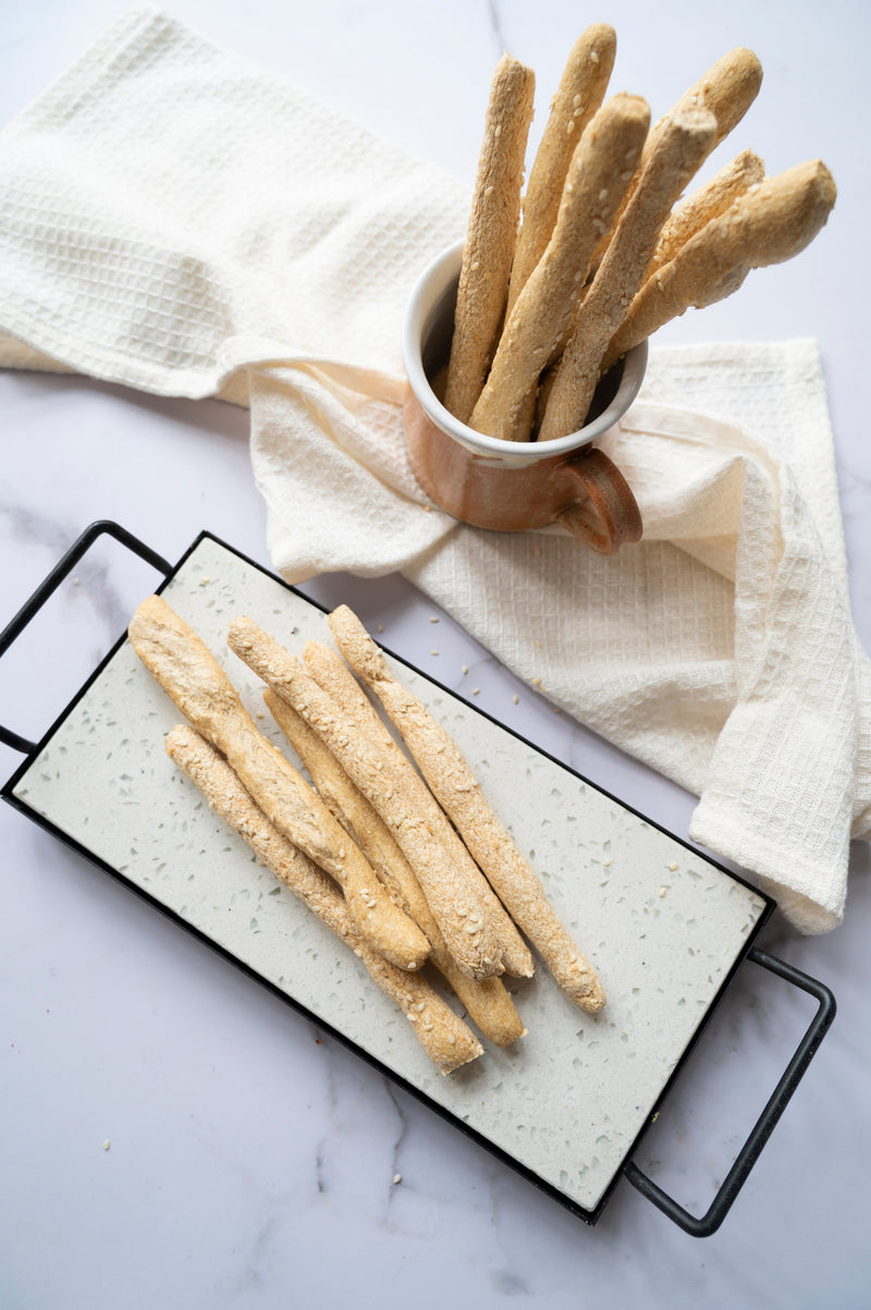 Homemade low-carb gluten-free breadsticks baked with ReWild CoreBake