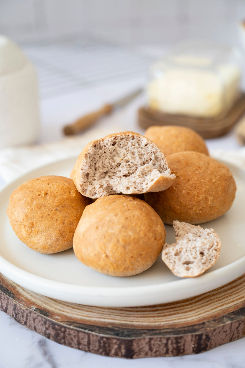 Low-carb gluten-free bread rolls made with ReWild CoreBake