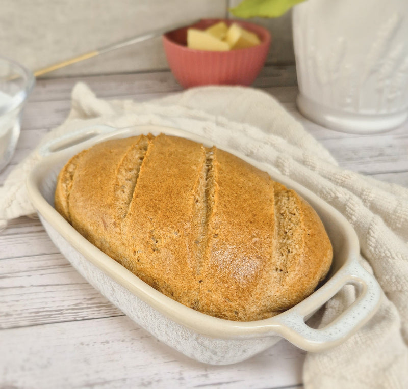 Low-carb gluten-free mini bread loaf baked with ReWild CoreBake flour blend