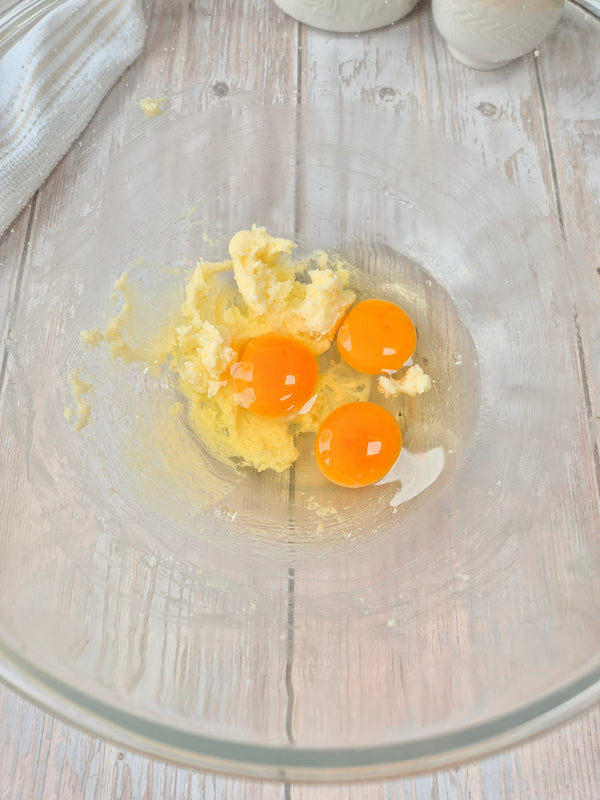 Step 3 – Mixing wet ingredients for low-carb gluten-free apple cranberry cake using ReWild CoreBake